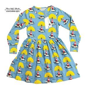 NEW Moromini Sz 128/134 (8-9Y) Organic Lighthouse Dress